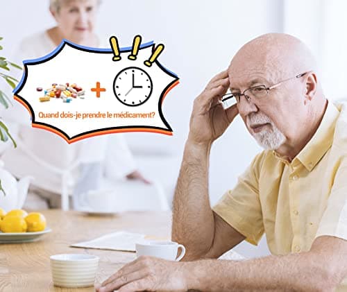 LEMNOI 7" Pouce LCD Horloge Numérique Calendrier Noire avec Date Jour Et Heure Horloge Non-Abrégée Auto Dimming 8 Langues HD Display Rappel pour Alzheimer Les Personnes âgées et Les Enfants
