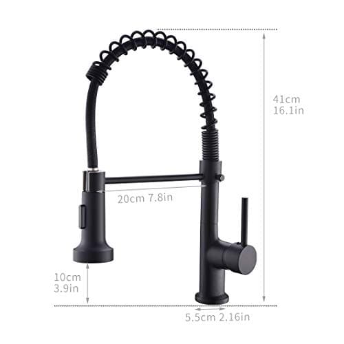 AIMADI Robinet Cuisine Mitigeur Cuisine Robinet Cuisine Douchette Evier Cuisine Robinet Cuisine Noir Avec Douchette Mitigeur Evier Cuisine Robinet de Cuisine Pivotant à 360°