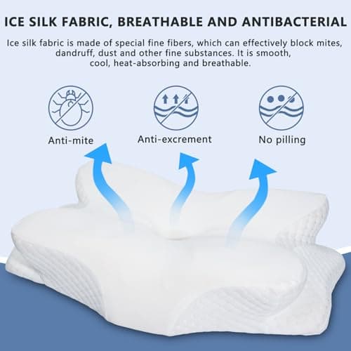 Enighs Oreiller Cervical Multifonction en Mousse à mémoire de Forme avec Rebond Lent zéro Pression pour Un Sommeil Profond