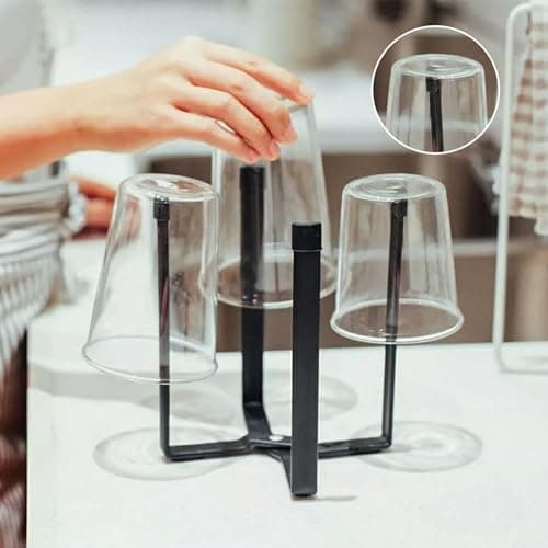 YIUWOD Egouttoir Biberon - SèChe-Biberons - éGouttoir Biberons - Convient Aux Verres, Biberons, Thermos, Bouteilles de Vin, Sacs de Conservation des Aliments RéUtilisables