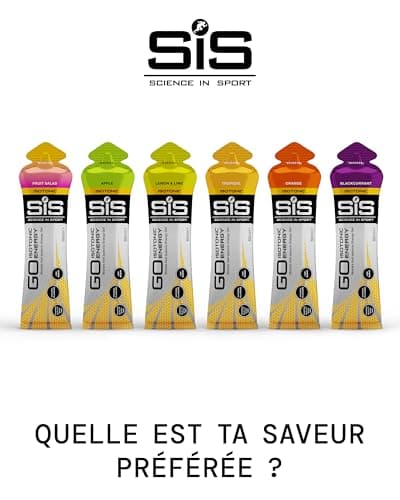 Science in Sport GO Isotonic Energy Gel 30x60ml Pomme, Vegan - Formule isotonique avec 22g de glucides, Excellente source d’énergie, Alternative optimale aux boissons isotoniques