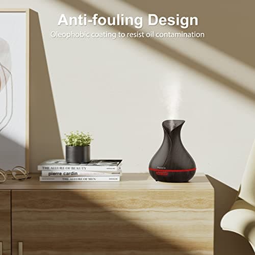 Maxcio Diffuseur d'Huiles Essentielles WiFi, Humidificateur d'Air Compatible avec Alexa et Google Home, Diffuseur Électrique Connecté avec Lumières Colorées, Minuterie et Contrôle à Distance sur l’APP