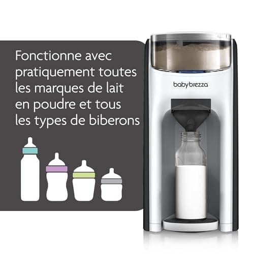 Baby Brezza Formula Pro Advanced, Préparateur de Biberons Instantané Et Automatique, Dose Et Mélange l'eau Chaude Et La Poudre de Lait par Simple Pression d'un Bouton, Noir, 1 Unité