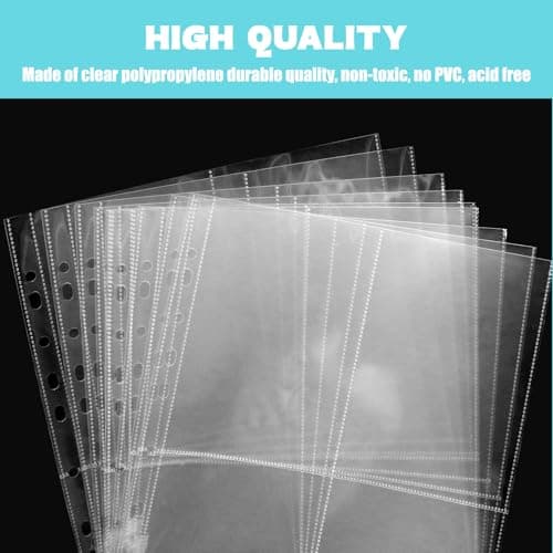 30 Pack 240 Pochettes Photo A4, Pochette Transparente pour Reliure à Anneaux 2/3/4, 4 Compartiments, Protège Page Photo Double Face, Pages de Recharge pour Album Photo,Pochettes Photos A6 (105x153 mm)
