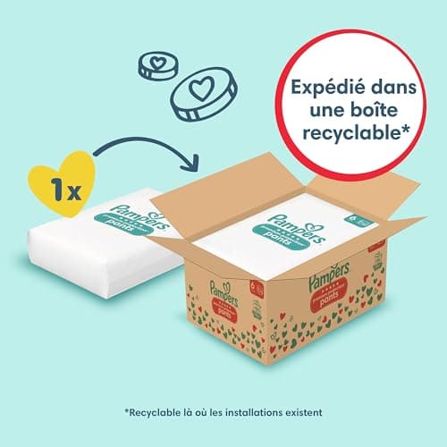 Pampers Premium Protection Pants, Taille 6, 132 Couches-Culottes, 15kg+, Notre Meilleur Confort & Protection, Maintien 360° Contre Les Fuites et Matières Ultra-Douces, Pack 1 Mois