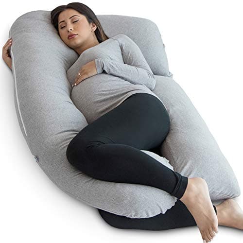 Pharmedoc Coussin de Grossesse - Coussin Allaitement en Forme de U, Coussin Maternité et Coussin Grossesse pour Dormir & Oreiller de Grossesse - Soutien pour Le Dos, Les Hanches, Les Jambes