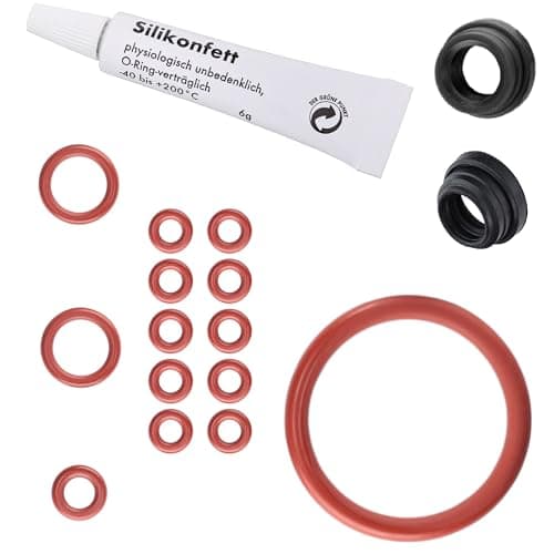 Kit de maintenance de joints compatible avec Philips Saeco Gaggia RI EP HD SM SUP pour groupe d'infusion, bec verseur, réservoir d'eau, ensemble de 10 + tube de 6g de graisse silicone