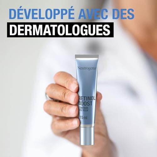 Neutrogena | Soin Anti-Âge Retinol Boost Contour des Yeux (tube de 15 ml) – Soin du visage pour combattre les signes de l'âge, ridules et pattes d'oies