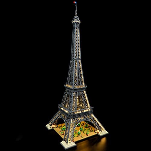 BRIKSMAX Kit d’éclairage à LED pour Lego Architecture La Tour Eiffel - Compatible with Lego 10307 Blocs de Construction Modèle- Pas inclure l’Ensemble Lego