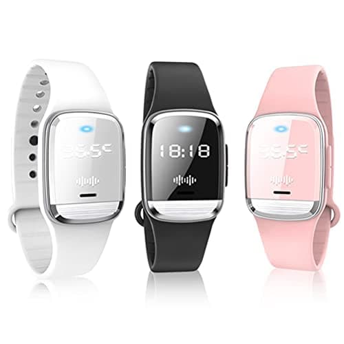 Tixiyu Bracelet anti-moustique ultrasonique rechargeable par USB - Montre intelligente légère pour la randonnée, la pêche, le camping - Montre électronique anti-moustiques pour enfants et adultes
