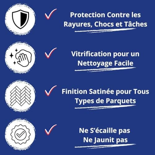 Vitrificateur Parquet - 5 L - Codeve Bois - Intérieur - Pour La Protection De Votre Parquet, Plancher Ou Sol En Bois.