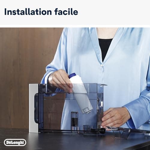 De'Longhi Cartouche Filtrante DLSC002, Filtre a Eau Machine a Café, Blanc