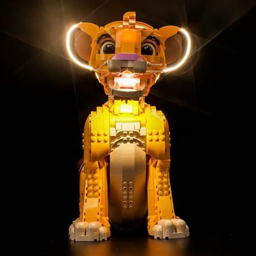 Kit d'éclairage LED pour Lego 43247 Disney Simba le Jeune Roi Lion (pas de Lego), kit d'éclairage décoratif pour Lego Young Simba le Roi Lion - Jouet créatif - Version standard