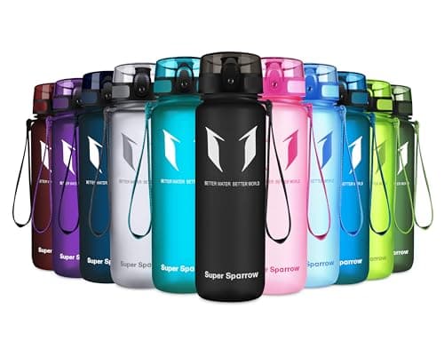 Super Sparrow Bouteille d'eau - Gourde - 500ml - sans BPA - Convient pour Le Sport, la randonnée, l'école, Le Bureau, en Plein air
