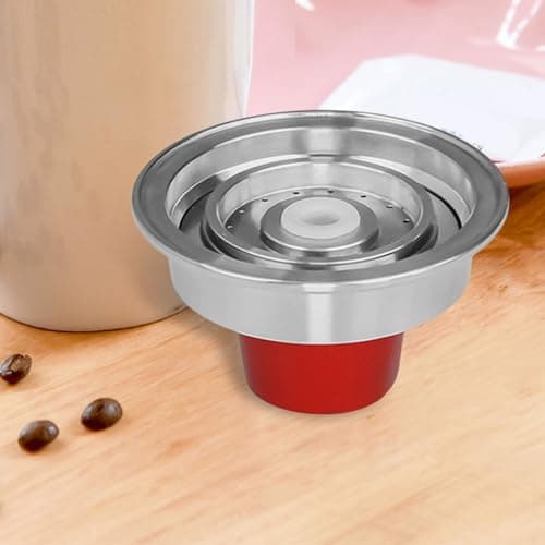 Support de Convertisseur de Dosettes de café, Adaptateur de Dosettes de café Réutilisables, Grand à Petit, Convertible, Portable, en Acier Inoxydable, pour Machine à café Vertuo