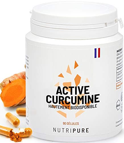 Nutripure | Active Curcumine 100% pure Cavacurmin® | Vegan | Antioxydant & anti inflammatoire naturel | Hydrosoluble : biodisponibilité 39X sans additif nocif | 90 gélules | 1 Mois | Made in France