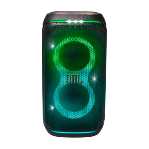 JBL Partybox Club 120, Enceinte portable de soirée, poignée pliable ergonomique, son JBL Pro, jeu de lumières, 12 heures d'autonomie, résistante aux éclaboussures IPX4, en noir