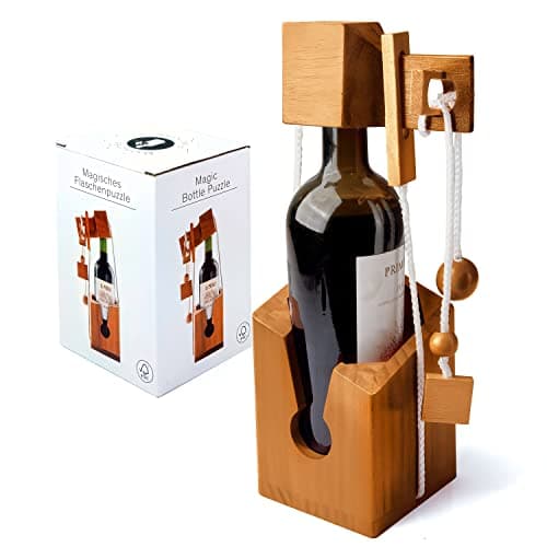 Dont Break The Bottle - Ne cassez Pas Les Bouteilles Puzzle en sécurité Puzzle Magique en Bois en 3D Puzzle pour Adultes Puzzle pour Bouteilles Jeu de réflexion