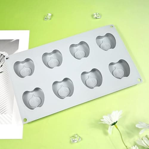 mostsom Moule à mousse en silicone 3D en forme de papillon pour dessert, pudding et chocolat, outils de décoration de gâteau de mariage (G_ Pomme)
