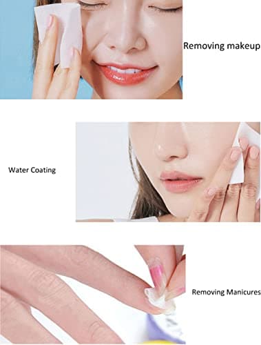 Lot de 1200 cotons jetables en coton pour démaquiller le visage, les yeux, les lèvres, les ongles, le visage