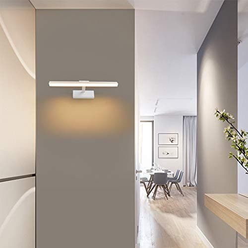 Klighten Lampe pour Miroir LED Salle de Bains 12W 585LM Lampe Armoire Miroir Applique Murale Intérieure Moderne Luminaire Salle de Bain Blanc chaud 3000K
