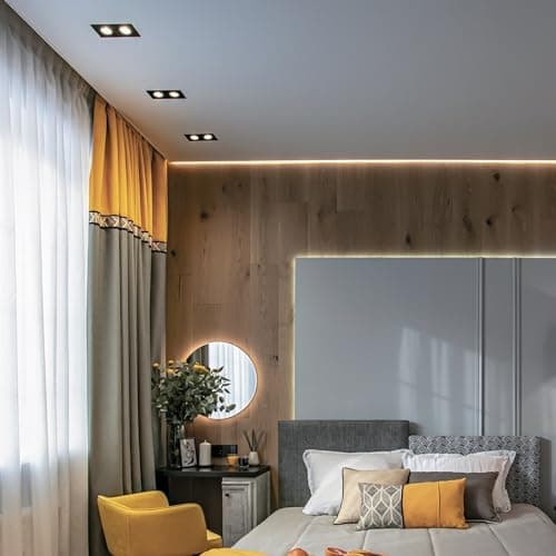 MAYTONI, Plafonnier 2 Spot, Atom, Moderne, luminaire, En aluminium couleur noir, dimmable, encastrable, réglable à 25° 2 X GU10 (50W) non incl. 230V