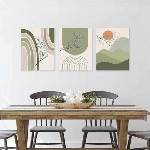 EPOKNQ Peinture d'art mural bohème, poster abstrait moderne pour chambre à coucher, salon, décoration murale, sans cadre (K7,50 x 70 cm x 3)