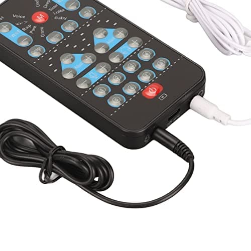 Changeur de Voix Portable, Carte Son Portable Mini Dispositif de Changement de Voix avec 8 Effets Sonores Fixes, Mini Dispositif de Changement de Voix Ghostface Changeur de Voix