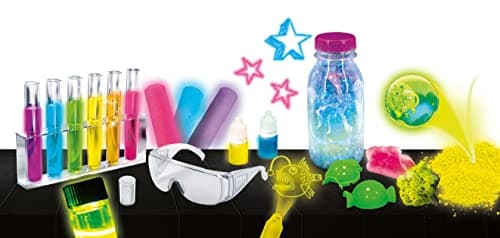 Liscianigiochi - I'M A GENIUS - La Science Phosphorescente - Le Laboratoire de l'Obscurité - Jeu Educatif Scientifique - Des Expériences qui Brillent dans le Noir - De 7 à 12 ANS