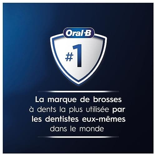Oral-B Pro 3000 Brosse À Dents Électrique Pour Adultes, Idée Cadeau Noël Homme / Femme, 2 Brossettes Crossaction, 3 Modes De Brossage, Blancheur, Nettoyage Quotidien, Pour Des Gencives Sensibles
