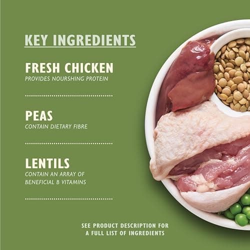 Lily’s Kitchen Fabriqué à partir d’ingrédients naturels Aliments secs pour chiens adultes Poulet bio cuit au four Nutrition équilibrée 7kg