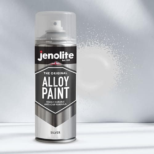 JENOLITE Peinture pour jantes en alliage | ARGENT | Rénover et restaurer les alliages automobiles | Résistant à la corrosion et aux éclats de pierre | 3 x 400ml