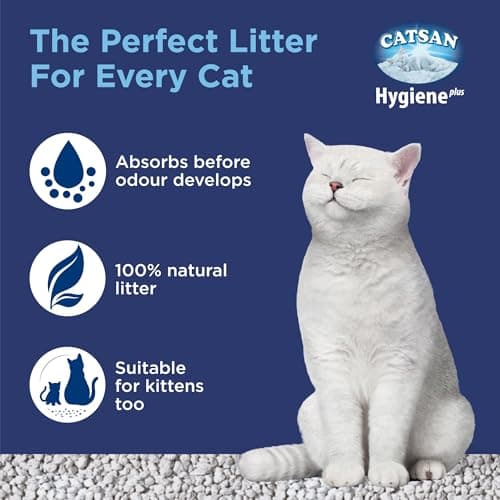 CATSAN Hygiene Plus - Litière Minérale pour Chat, Sac de 10L