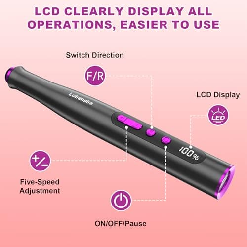 ponceuse ongles professionnelle 35 000 tr/min, lime electrique ongle rechange polissage ongles électrique, outil de polissage de machine de manucure pédicure, nail drill
