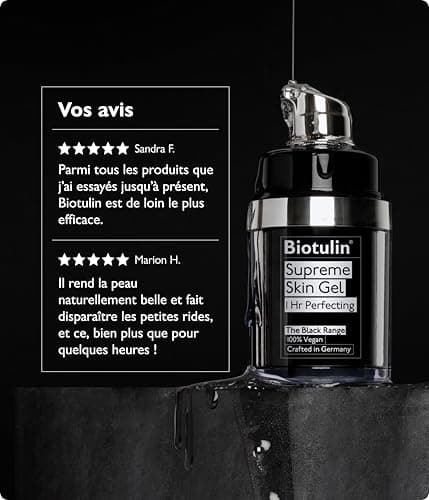 Biotulin - Supreme Skin Gel 15ml - Soin hydratant anti-rides au concentré de Spilanthol et à l’Acide Hyaluronique - Peau lisse et repulpée en moins d’1h