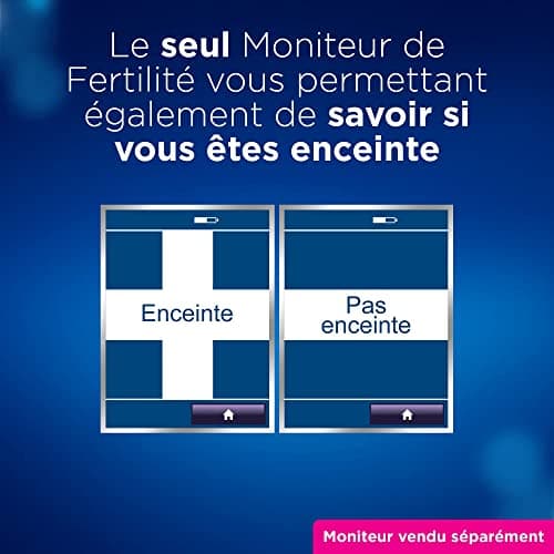 Clearblue Pack de Recharge pour Moniteur de Fertilité Clearblue Avancé : 20 tests de fertilité pour l’ovulation et 4 tests de grossesse, 24 tests (moniteur vendu séparément)
