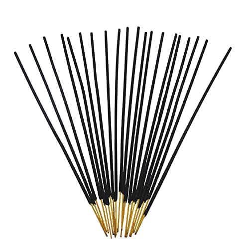 Encens, 160 bâtons au Total, Lavande, Patchouli, Bois de Santal, osmanthus, Parfum de Citron, Vanille, Lavande de Nuit, éventails de Bois de Santal + Porte-bâton d'encens