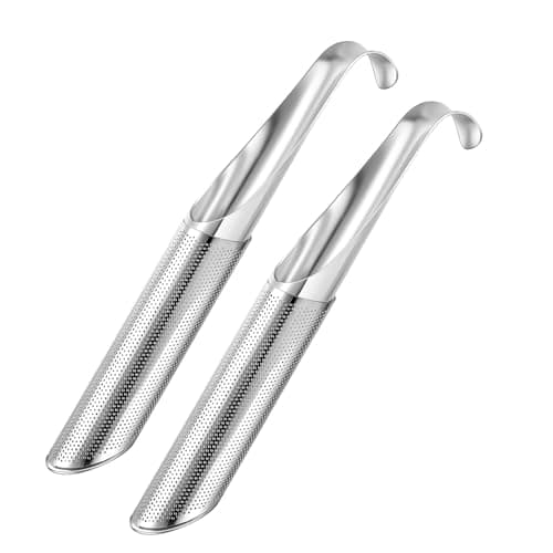 2 Infuseur Thé en Acier Inoxydable - Filtre Thé Pratique pour Tasse - Filtre à thé Pour thé en Vrac, Rose, épices