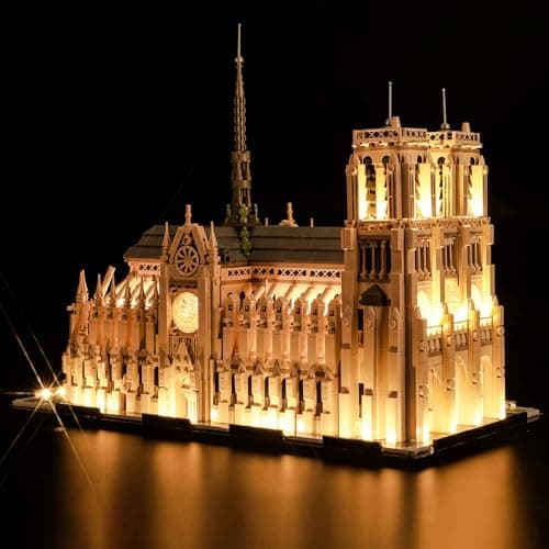 Kit d'éclairage LED pour Lego 21061 Architecture Notre-Dame de Paris (pas de Lego), kit d'éclairage décoratif pour Notre-Dame de Paris Jouet créatif - Version standard
