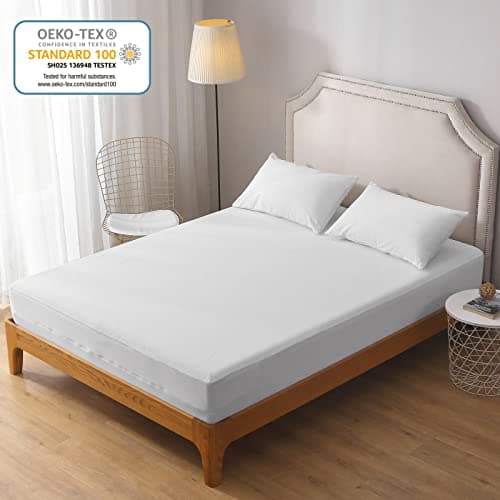 Bedecor Housse Matelas 80 x200 x 30 cm Fermeture Eclair Impermeable Housse Anti Punaise de lit, Respirante Coton Anti acarien Housse Protection Matelas 80 x 200 cm