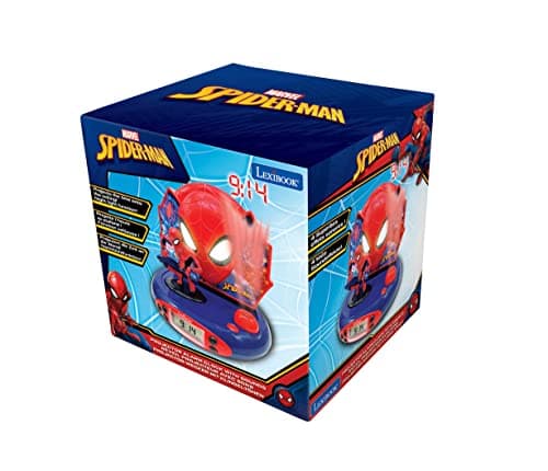 Lexibook - RP500SP - Jeu Electronique - Radio Réveil Projecteur - Spider-Man, Multicolore
