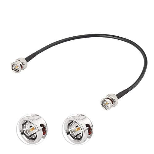 Superbat Câble BNC 30cm 3G/6G/HD SDI Câble Mince Belden 1855A Câble 75ohm BNC Mâle à Mâle Câble Coaxial SDI Câble Vidéo pour HD-SDI/3G-SDI/4K Caméra (Droit,1 Pièce)