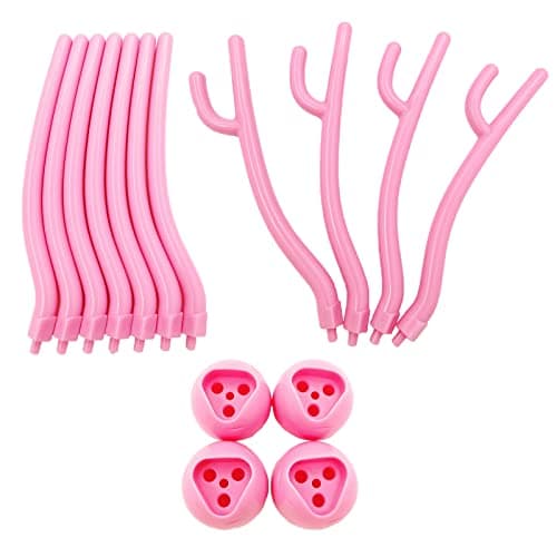 Spldsun Séchoir Bouteille, PP Support Biberon, Support Séchage Bouteille Amovible, pour Tasses, Bouteilles, Couvercles, Cuillères (Rose)