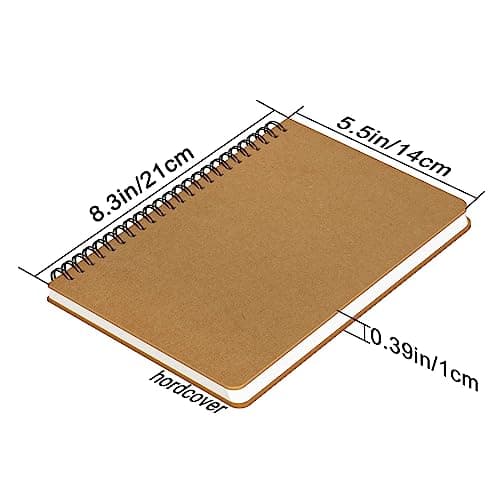 Yarotm Carnet A5 Carreaux 5mm - Lot de 8 Pack Cahiers à Spirales a5-60 Feuiles Petits Carreaux Carnet à Spirale - Papier 100g Bloc Note - Graph Grid Paper Notebooks A5 Bulk