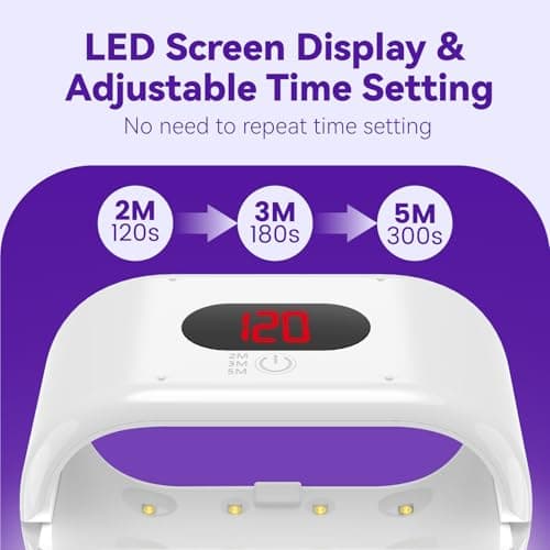 ISTOYO Lampe UV pour Résine à Deux Faces, Lumière UV pour Résine avec Affichage Numérique, Réglage de Temps plus Long (2m, 3m, 5m), Split Usagable, pour le Durcissement de la Résine, Moules en Résine