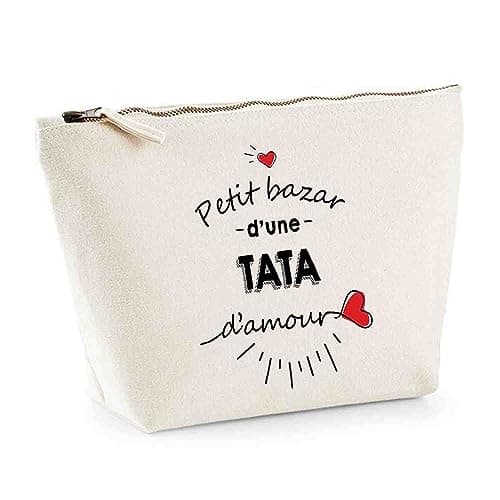 Trousse Tata Bazar d'amour | Pochette Toilette Maquillage Idée Sac Cadeau
