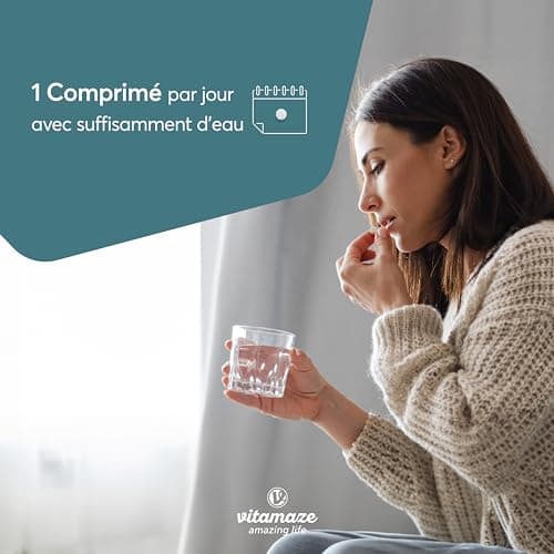 Zinc Bisglycinate 25 mg - Acné, Peau et Système immunitaire - 360 Comprimés pour 1 An - Vegan et Hautement Biodisponible - Complément Alimentaire Vegan Sans Additifs - fabriqué en Allemagne