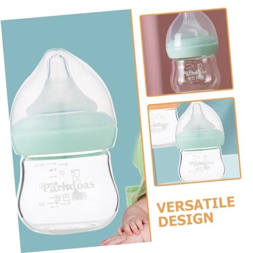 GLSTOY Biberon En Verre Pour Bébé Biberon Anti Colique Bébé Allaité Biberon D'allaitement Biberons De Lait Maman Biberons Nouveau-né Entraîneur De Bébé Buvant Un Verre
