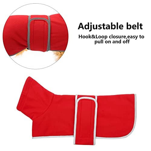 Morezi Manteau d’hiver pour chien Parfait pour teckels Avec doublure en polaire rembourrée et col haut Combinaison de neige pour chien avec lanières réglables