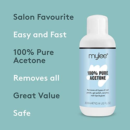 Mylee Take Off Kit - Set complet pour retirer vernis gel semi-permanent - Avec acétone, pinces réutilisables, lingettes pour ongles, lime à ongles, stylo huile pour cuticules, racloir pour vernis gel